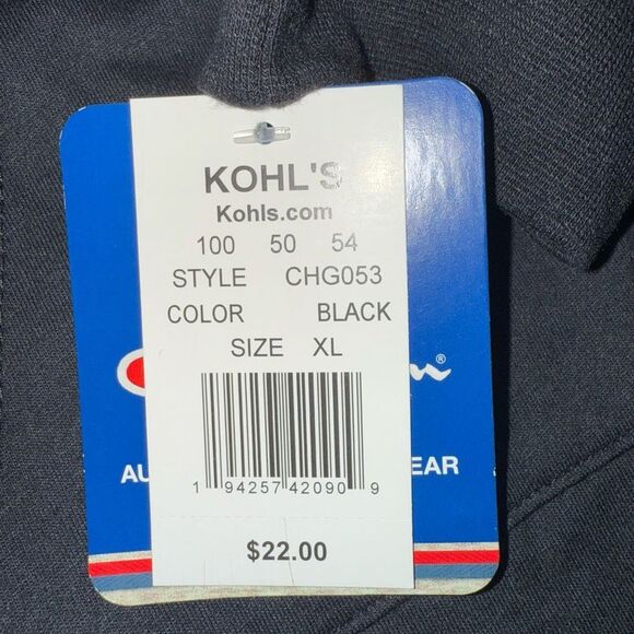 New With Tags Champion Black Pullover with Pink and White Logo Size XL - Picture 10 of 10